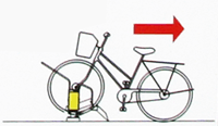 出庫の自転車
